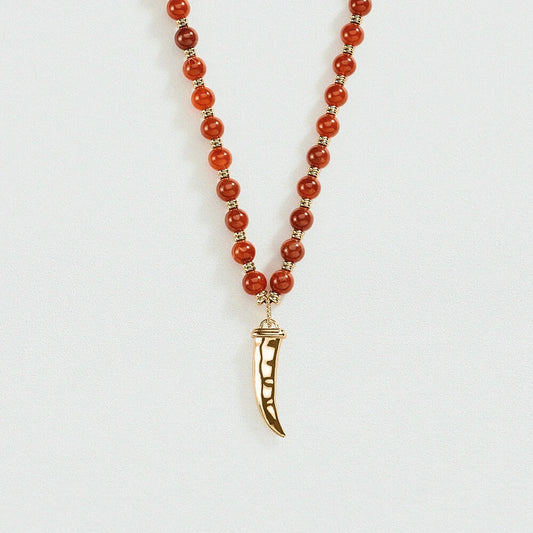 Collar largo BE Rojo / Oro