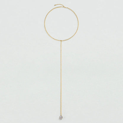 Collar largo BE Cristal / Dorado