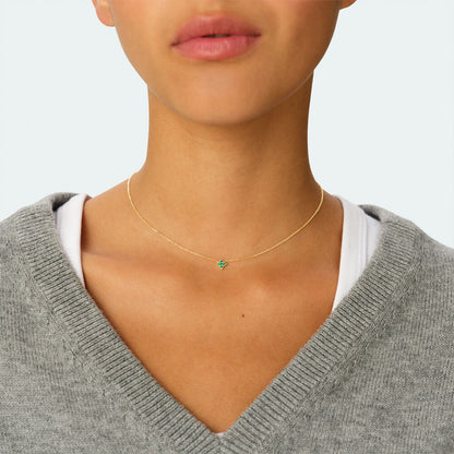Collar corto BELOVED Verde / Dorado
