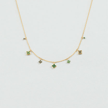 Collar corto BELOVED Verde / Dorado