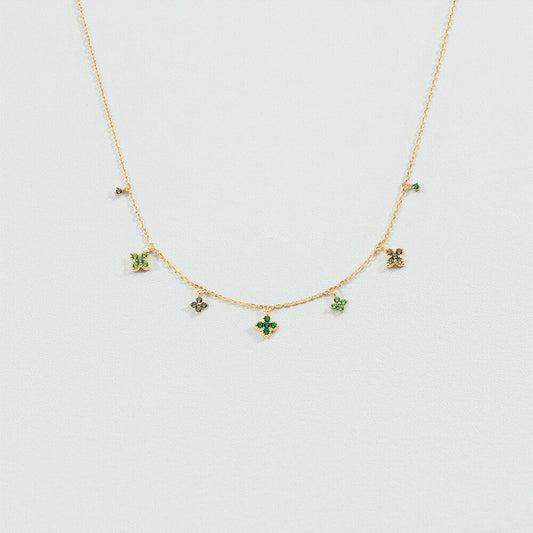 Collar corto BELOVED Verde / Dorado