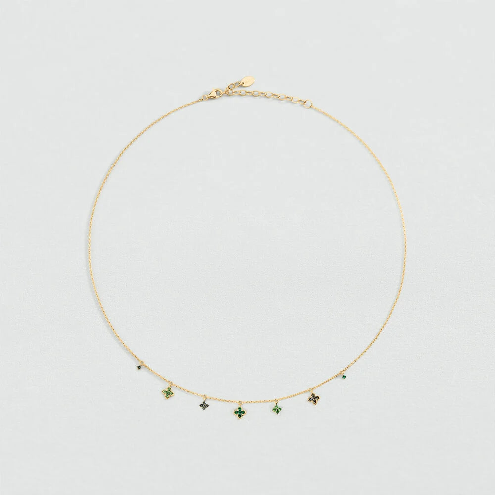 Collar corto BELOVED Verde / Dorado