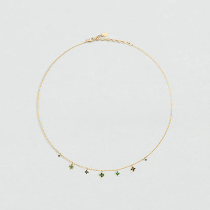 Collar corto BELOVED Verde / Dorado