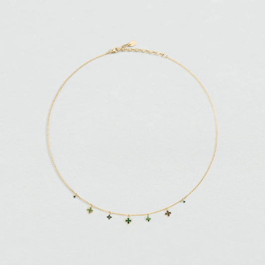 Collar corto BELOVED Verde / Dorado
