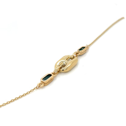 Pulsera Sra. oro Malaquita