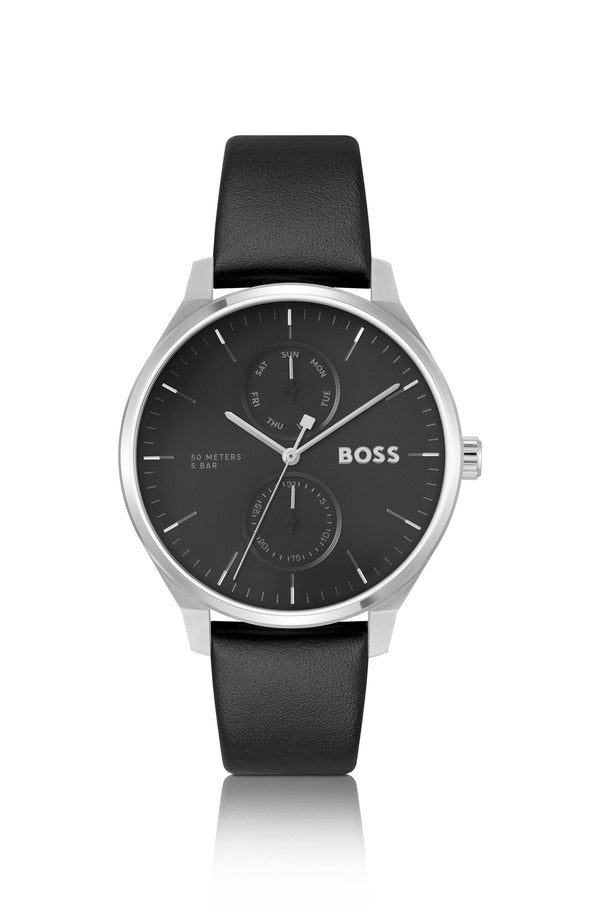 Hugo boss Reloj Cab. Correa piel y esfera negra