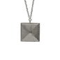 Collar corto cuadrado Good Morning en PLATA