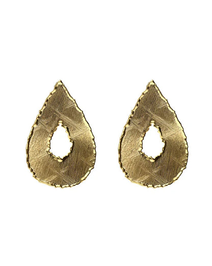 Pendientes largos textura lágrima Alaska en Plata
