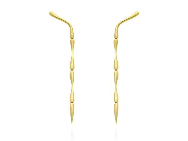 Pendientes de plata FLOW