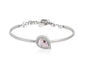 Pulsera de novia ROSA en plata