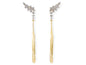 Pendientes novia originales LÍA en plata dorada