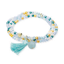 PULSERA ZEN PIEDRA NATURAL AZUL