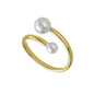 Anillo ajustable perla de mother