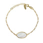 Pulsera Oval de Nácar dorado