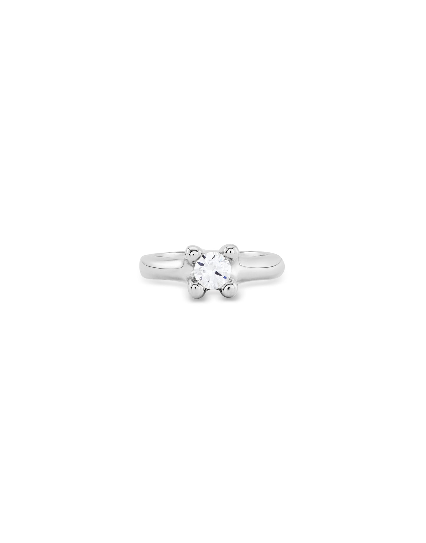 Unode50 Anillo Circonita blanca plateado