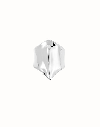 Unode50 Anillo bañado en plata de ley figura mantarraya