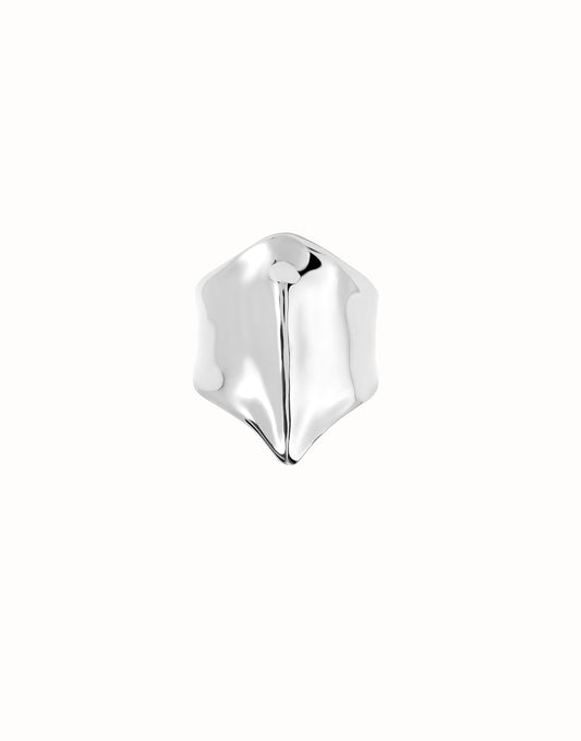 Unode50 Anillo bañado en plata de ley figura mantarraya