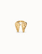 Anillo bañado en oro 18k con forma de alas