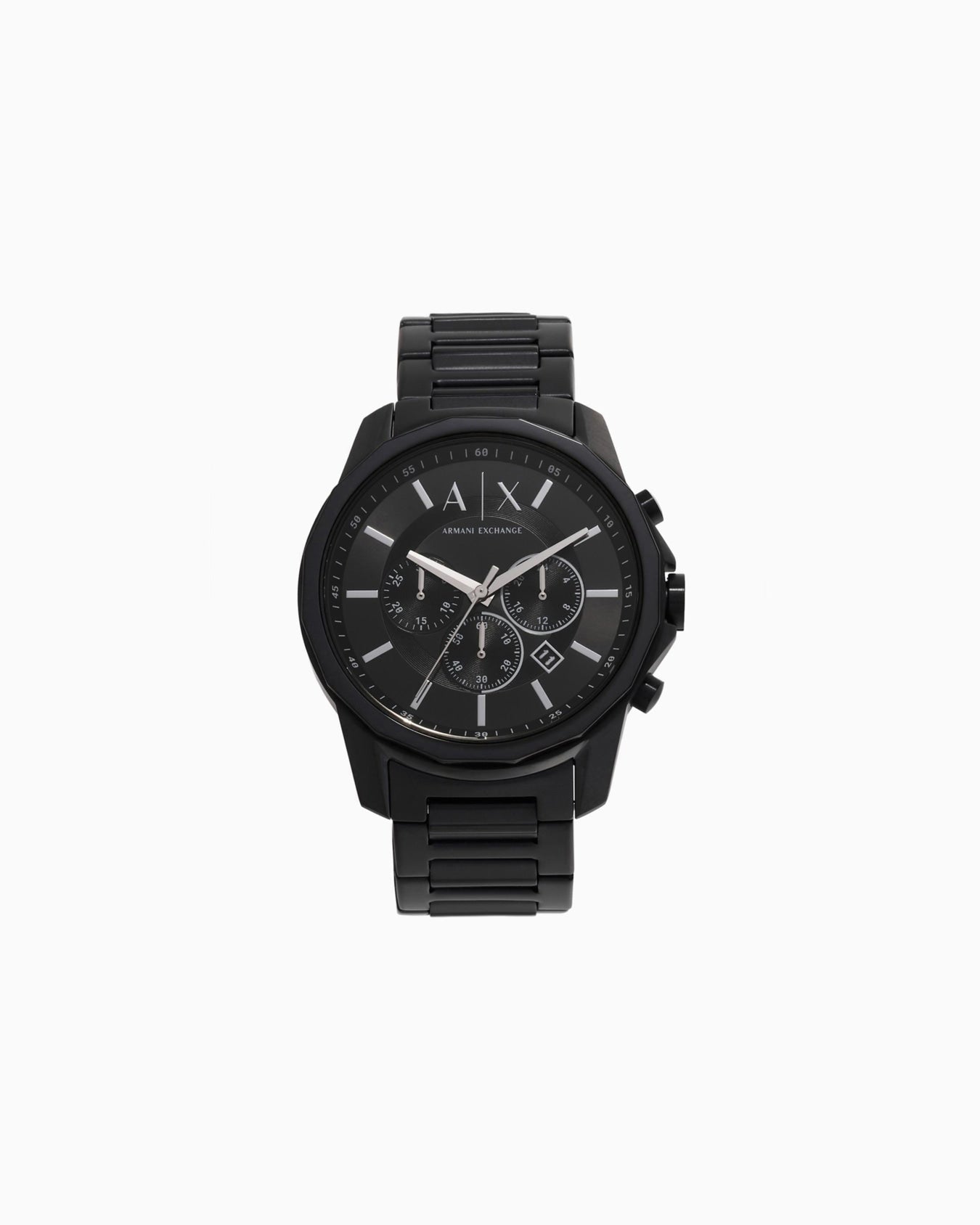 Armani Exchange Chronograph Black Stainless Steel Watch