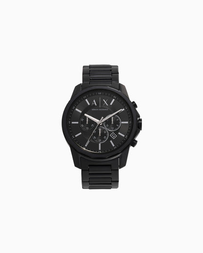 Armani Exchange Chronograph Black Stainless Steel Watch