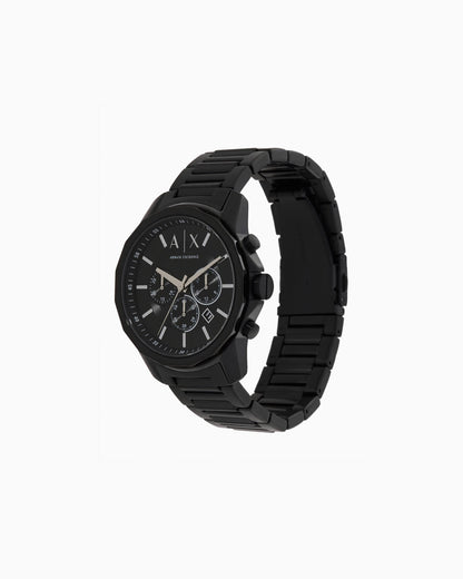 Armani Exchange Chronograph Black Stainless Steel Watch