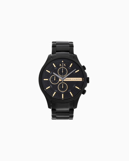 Reloj de tres agujas con correa de acero.