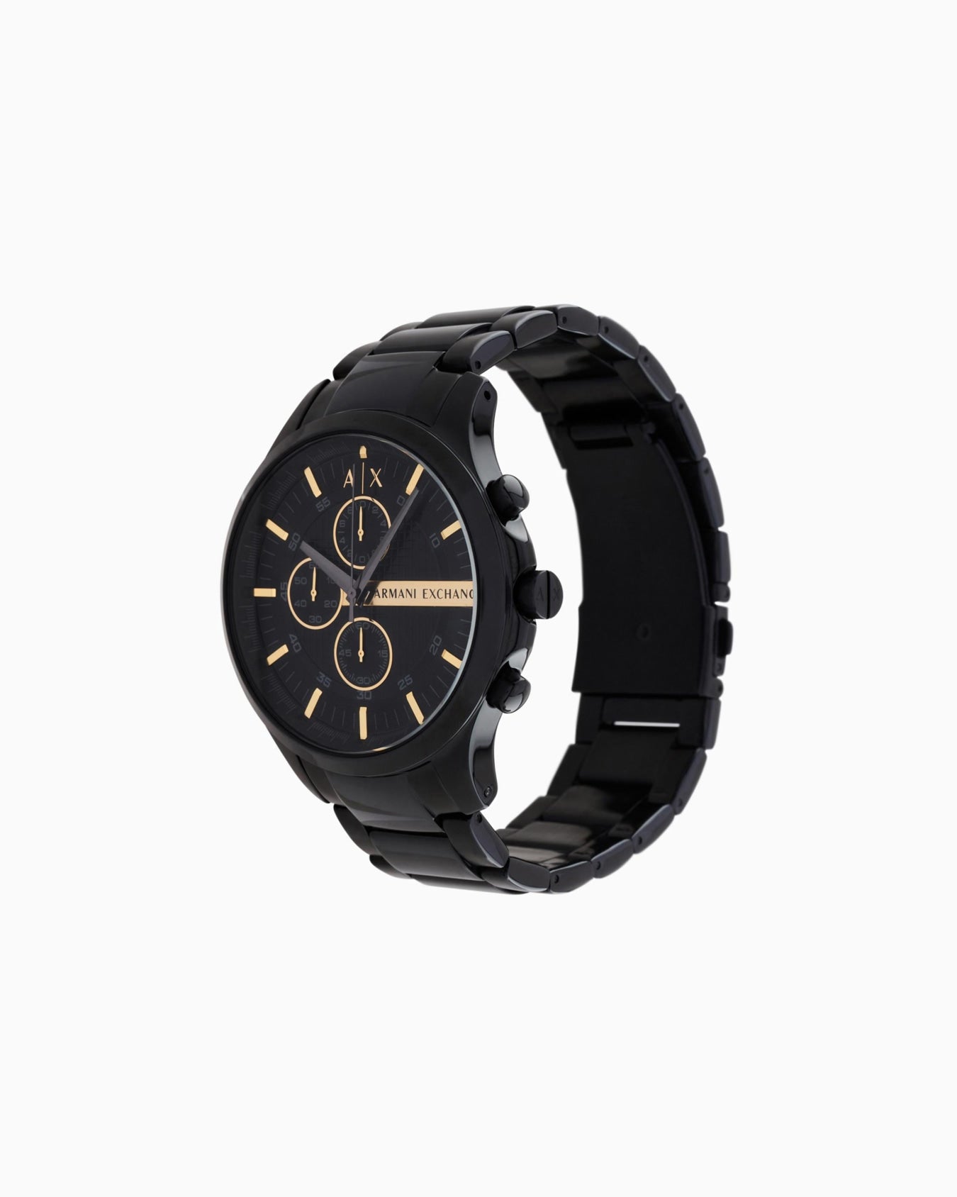Reloj de tres agujas con correa de acero.