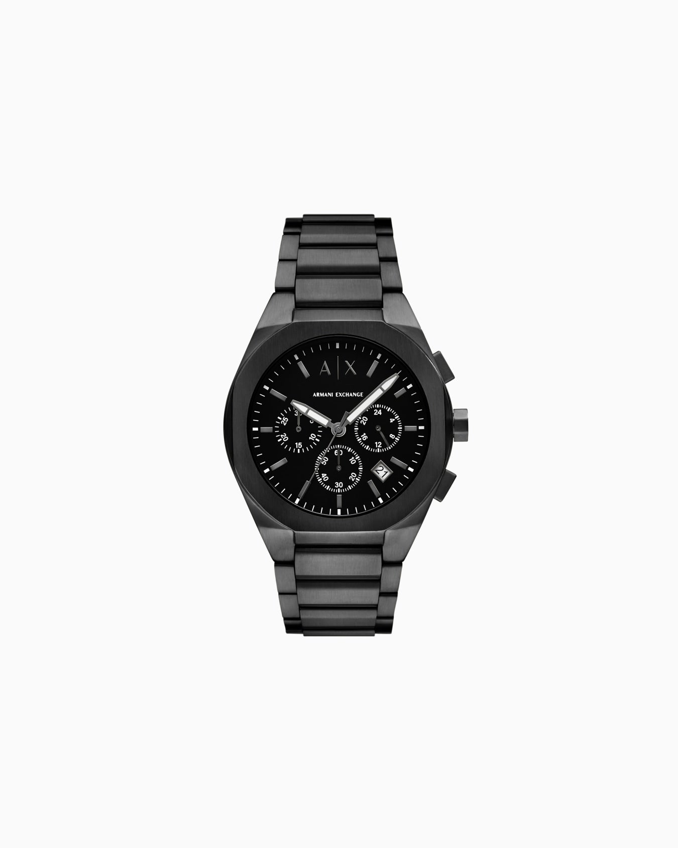 Armani Exchange Chronograph Black Stainless Steel Watch