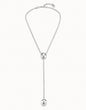 Unode50 Collar largo bañado en plata de ley