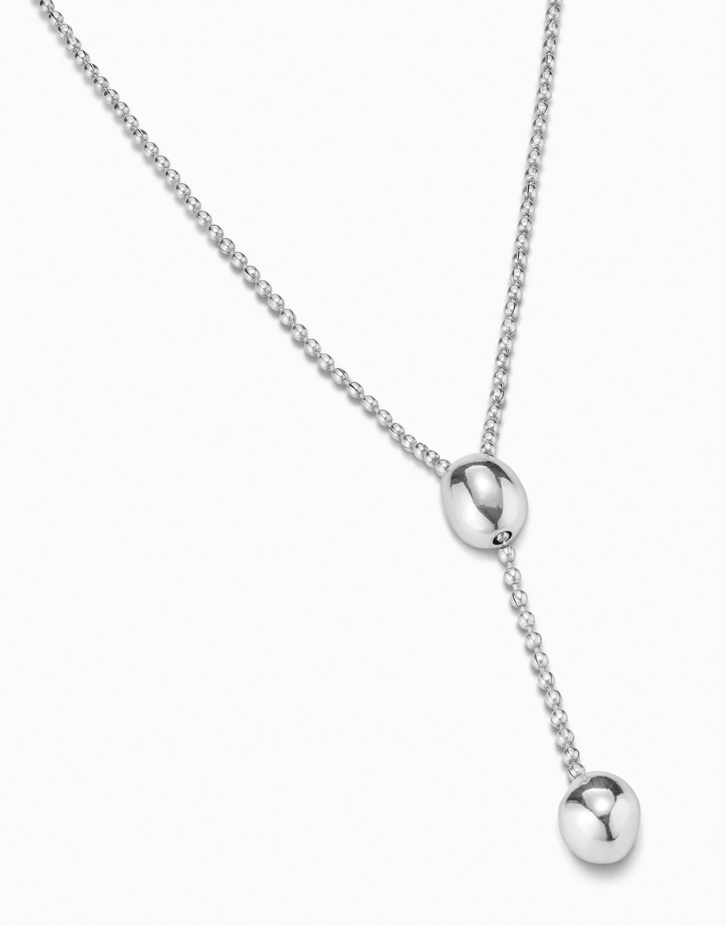 Unode50 Collar largo bañado en plata de ley