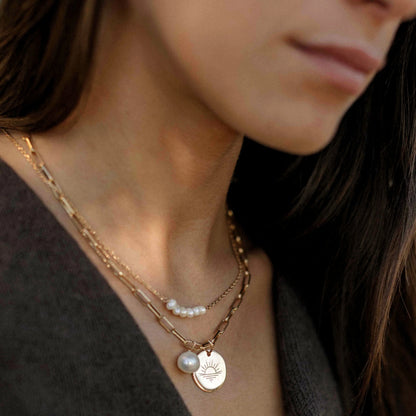 COLLAR PERLITAS GOLDEN