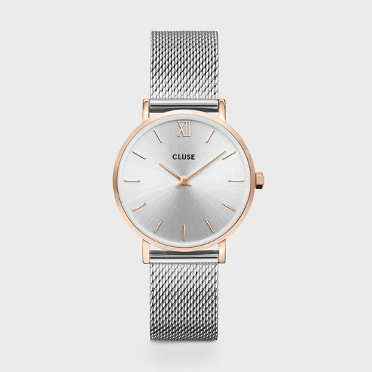 Minuit Watch Mesh, Rose Gold Colour, Two-Tone