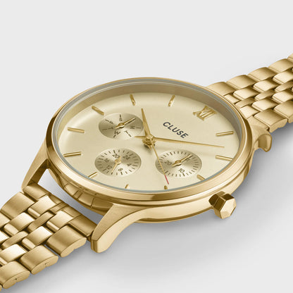 Minuit Multifunction Watch Steel, Full Gold colour