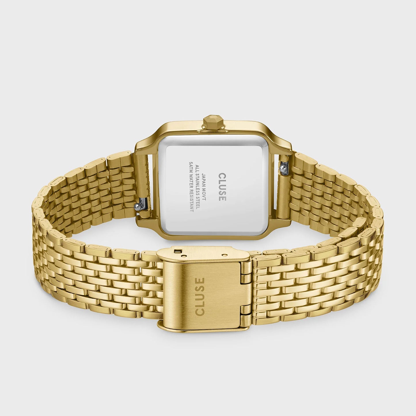 Gracieuse Petite Watch Steel, Lace Textured, Gold Colour