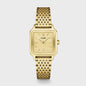 Gracieuse Petite Watch Steel, Lace Textured, Gold Colour