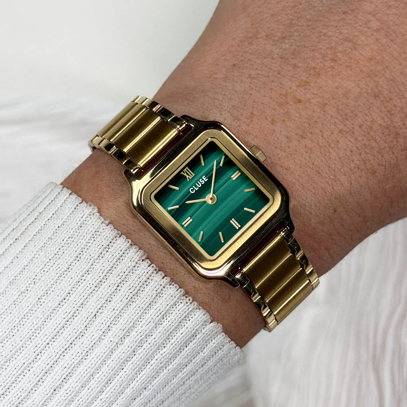 Gracieuse Petite Watch Steel, Green, Gold Colour