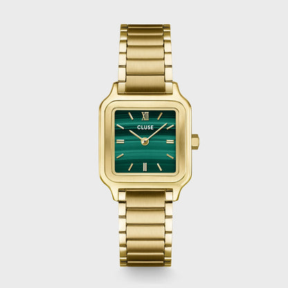 Gracieuse Petite Watch Steel, Green, Gold Colour