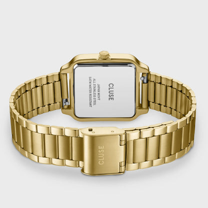 Gracieuse Watch Steel, Sunray Textured, Gold Colour