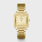 Gracieuse Watch Steel, Sunray Textured, Gold Colour