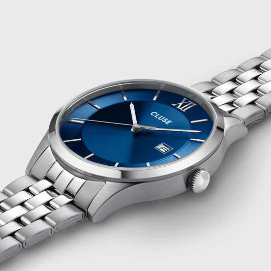 Aravis 3-Hand Watch Steel, Blue, Silver Colour