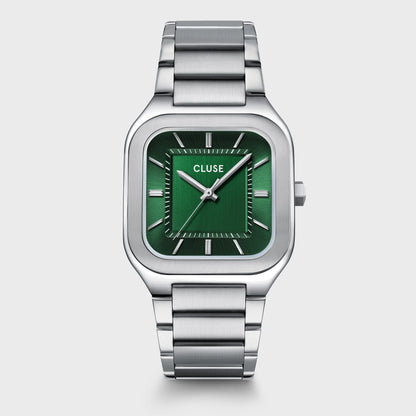 Quadrus Steel, Green, Silver Colour