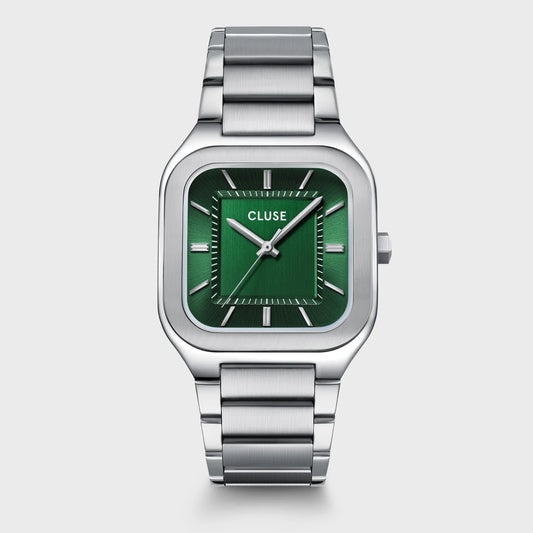 Quadrus Steel, Green, Silver Colour