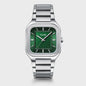 Quadrus Steel, Green, Silver Colour
