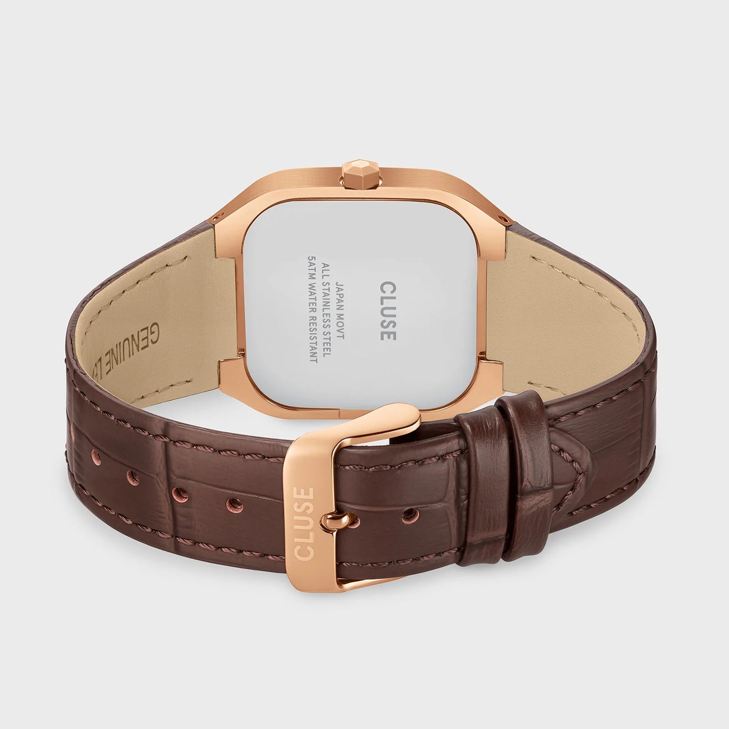 Quadrus Multifunction Watch Leather, Blue, Rose Gold Colour