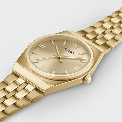 Retro 70's Watch Steel, Full Gold Colour