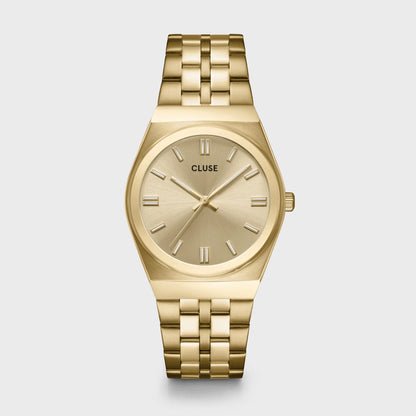 Retro 70's Watch Steel, Full Gold Colour