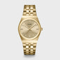 Retro 70's Watch Steel, Full Gold Colour