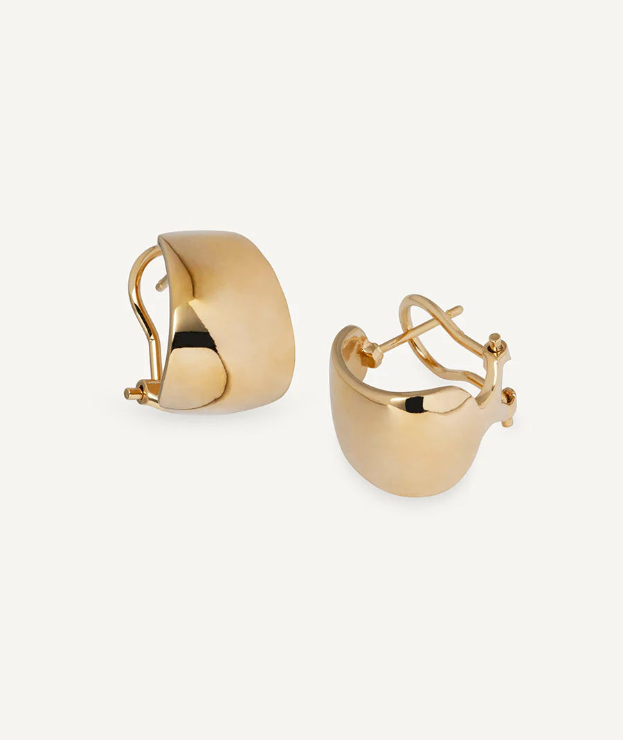 Pendientes semiluna ancho Desiré