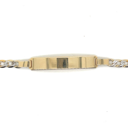 Pulsera comunión placa bicolor