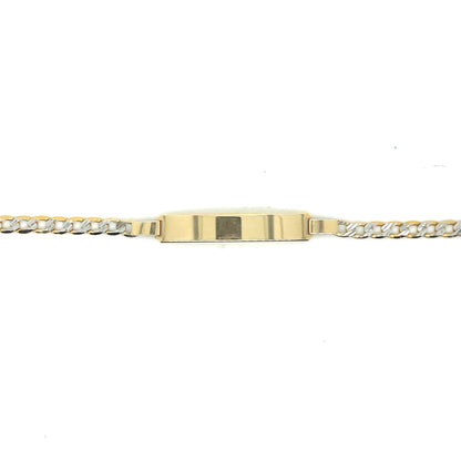 Pulsera comunión placa bicolor